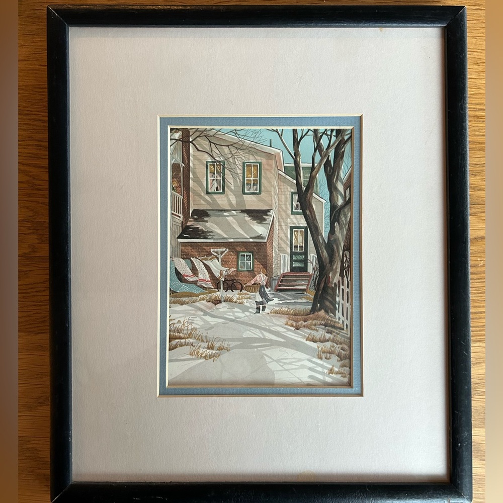 Vintage Framed Print by Trisha Romance. “Speaking of Spring”. Painted in 1978.